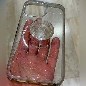 Otterbox Pop Socket iPhone 13 Pro Max Case in Clear Stardust Pop